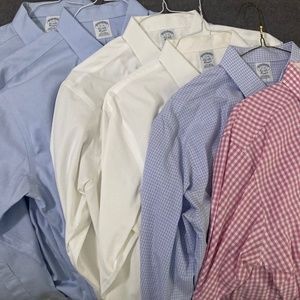 (6) Brooks brothers 17-33 classic fit